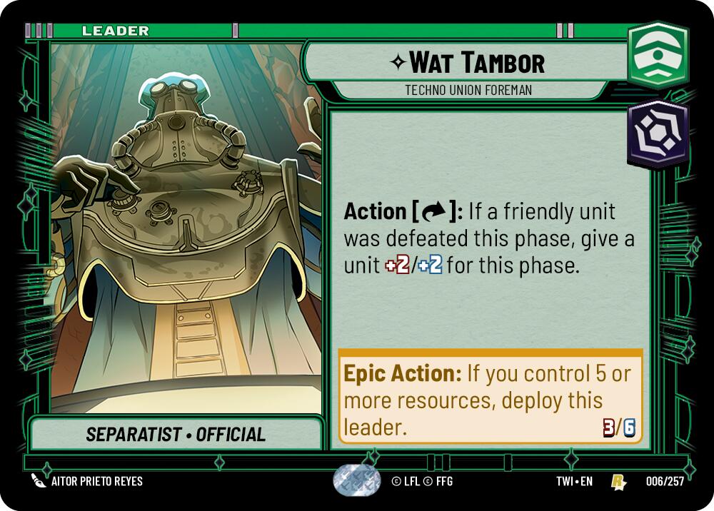 Wat Tambor - Techno Union Foreman (006/257) (006/257) [Twilight of the Republic] | Deep Dive Games St. Marys