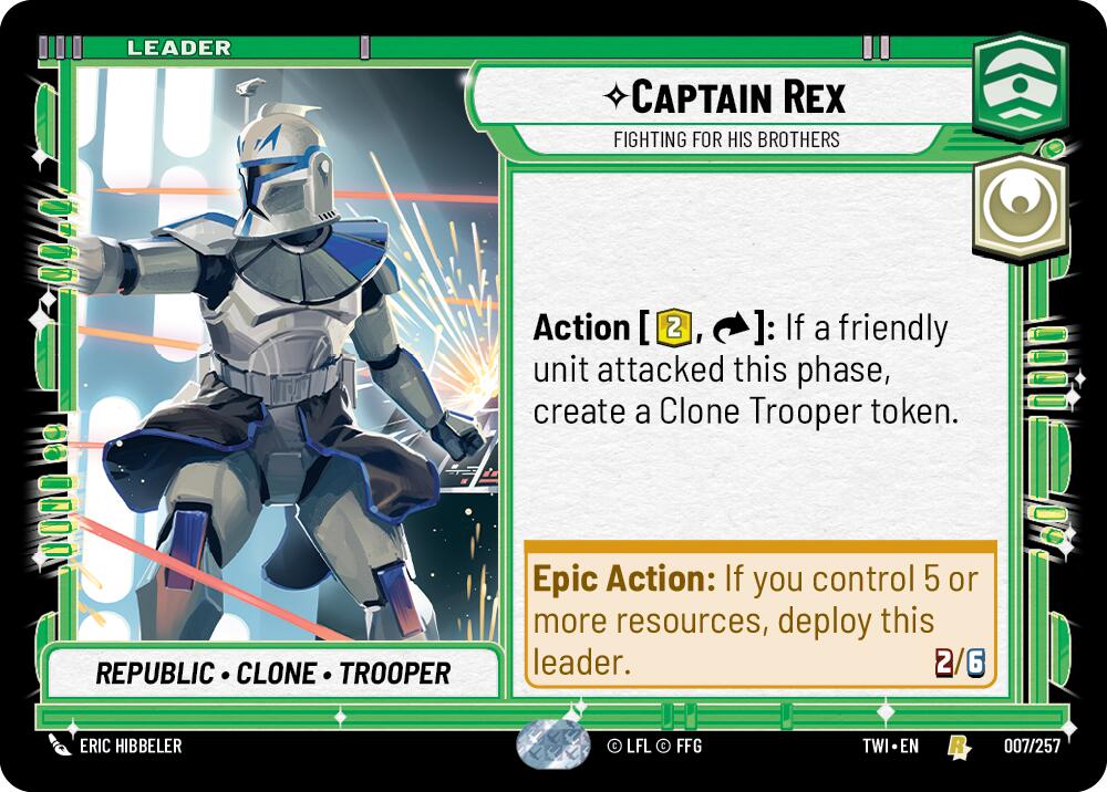 Captain Rex - Fighting For His Brothers (007/257) (007/257) [Twilight of the Republic] | Deep Dive Games St. Marys