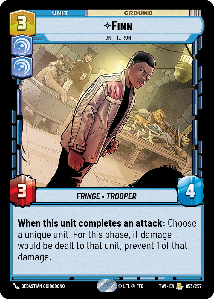 Finn - On the Run (053/257) (053/257) [Twilight of the Republic] | Deep Dive Games St. Marys