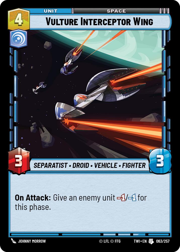 Vulture Interceptor Wing (063/257) (063/257) [Twilight of the Republic] | Deep Dive Games St. Marys
