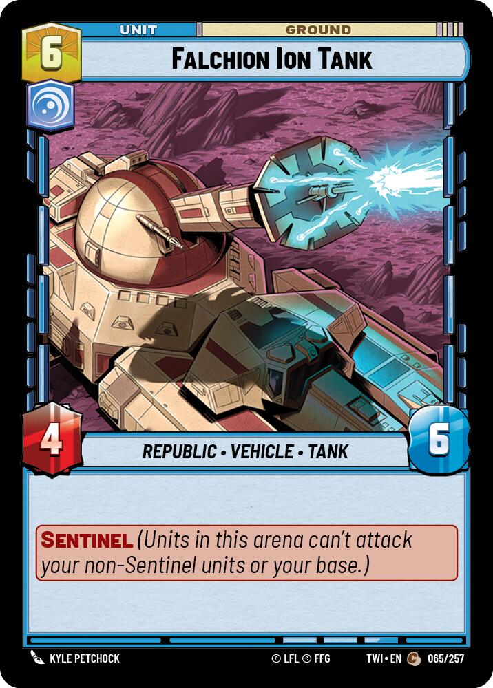 Falchion Ion Tank (065/257) (065/257) [Twilight of the Republic] | Deep Dive Games St. Marys