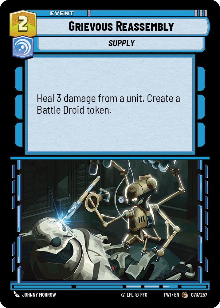 Grievous Reassembly (073/257) (073/257) [Twilight of the Republic] | Deep Dive Games St. Marys