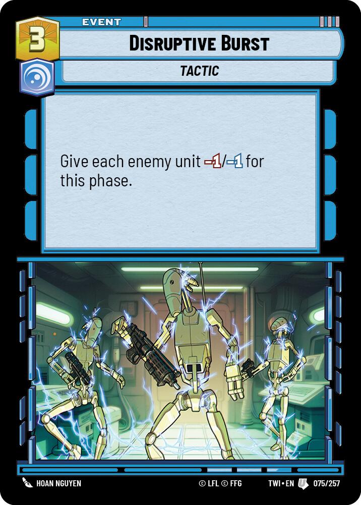 Disruptive Burst (075/257) (075/257) [Twilight of the Republic] | Deep Dive Games St. Marys