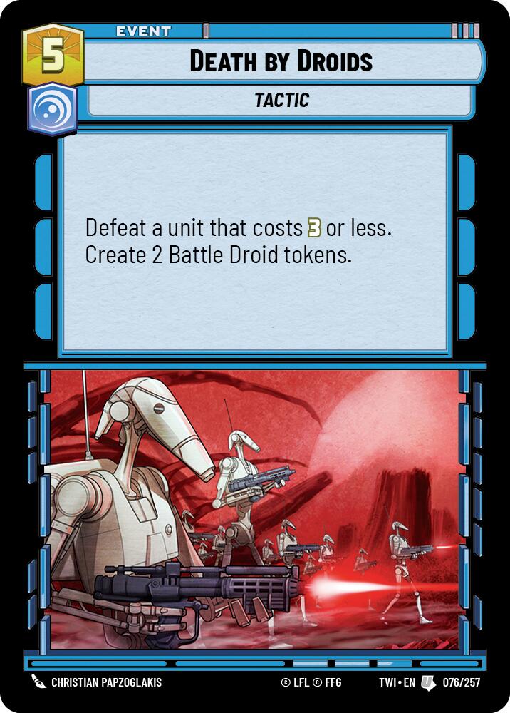 Death by Droids (076/257) (076/257) [Twilight of the Republic] | Deep Dive Games St. Marys