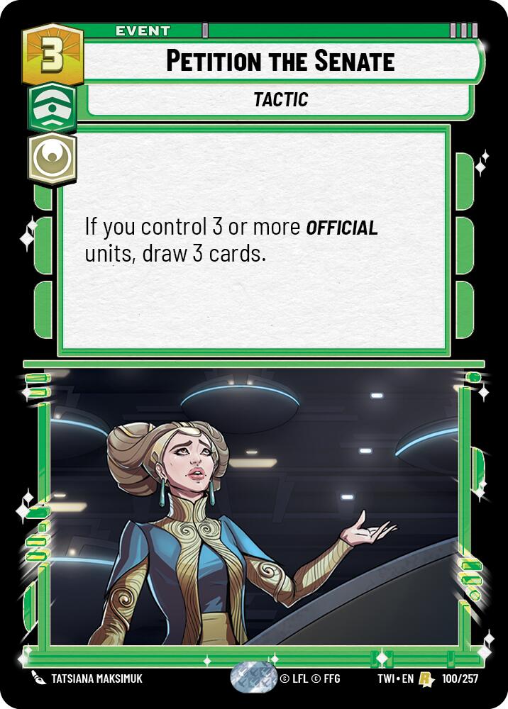 Petition the Senate (100/257) (100/257) [Twilight of the Republic] | Deep Dive Games St. Marys