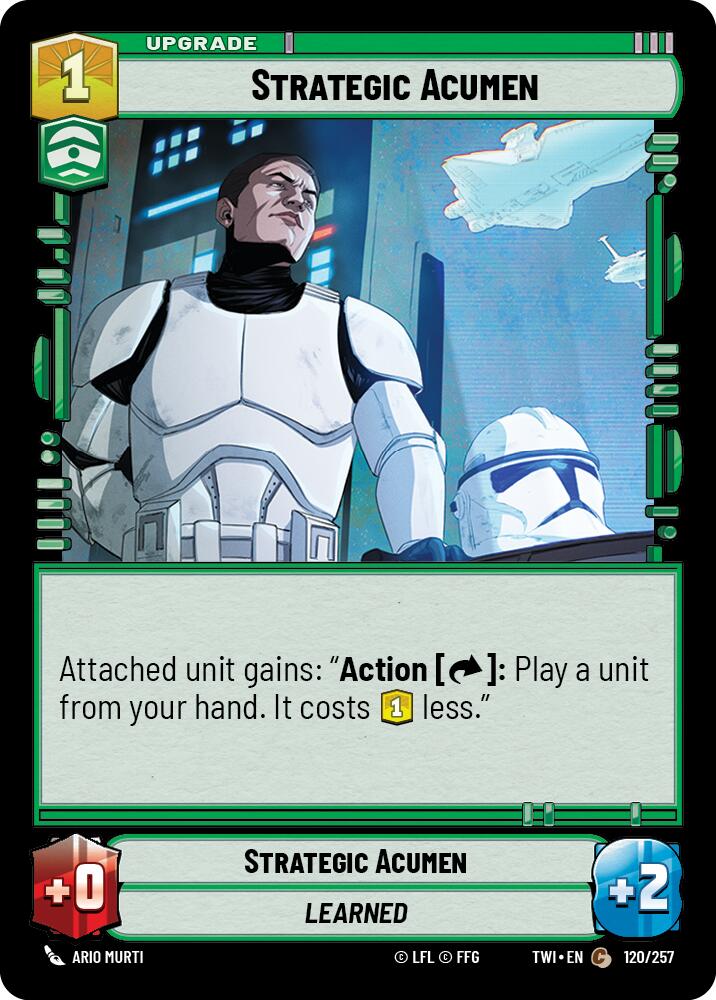 Strategic Acumen (120/257) (120/257) [Twilight of the Republic] | Deep Dive Games St. Marys
