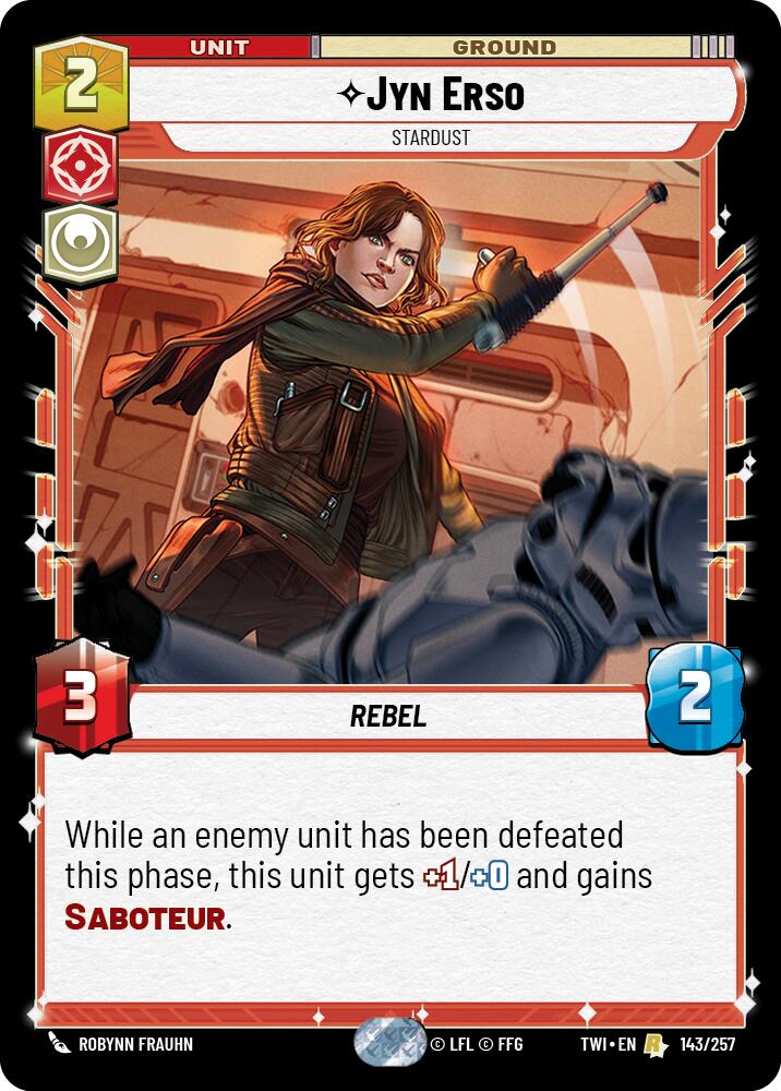 Jyn Erso - Stardust (143/257) (143/257) [Twilight of the Republic] | Deep Dive Games St. Marys