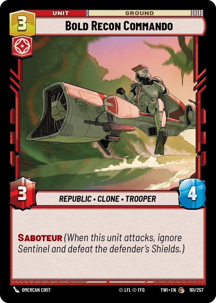 Bold Recon Commando (161/257) (161/257) [Twilight of the Republic] | Deep Dive Games St. Marys