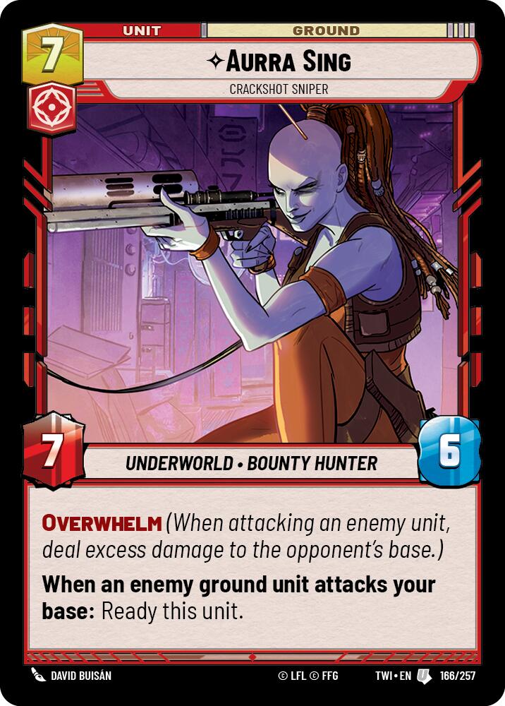 Aurra Sing - Crackshot Sniper (166/257) (166/257) [Twilight of the Republic] | Deep Dive Games St. Marys
