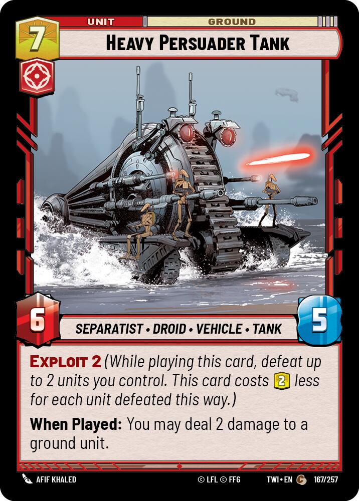 Heavy Persuader Tank (167/257) (167/257) [Twilight of the Republic] | Deep Dive Games St. Marys