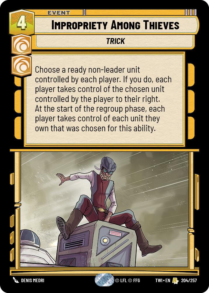 Impropriety Among Thieves (204/257) (204/257) [Twilight of the Republic] | Deep Dive Games St. Marys