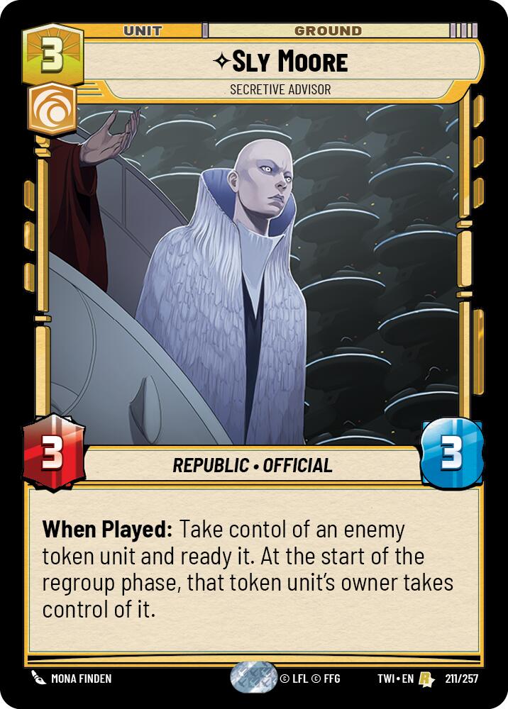 Sly Moore - Secretive Advisor (211/257) (211/257) [Twilight of the Republic] | Deep Dive Games St. Marys