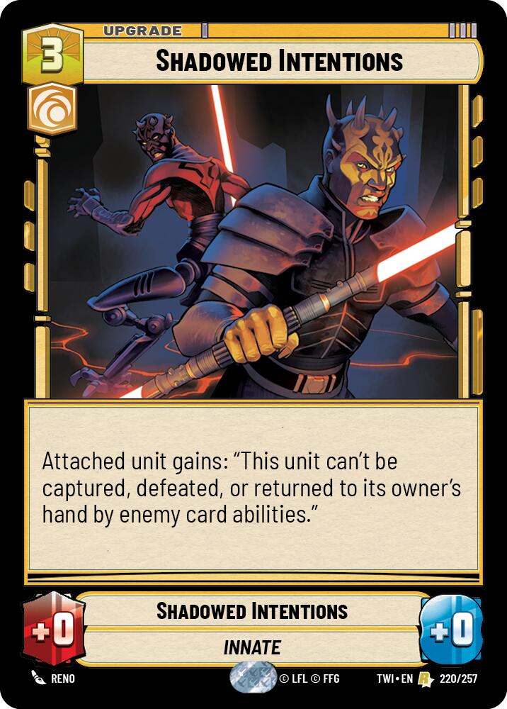 Shadowed Intentions (220/257) (220/257) [Twilight of the Republic] | Deep Dive Games St. Marys