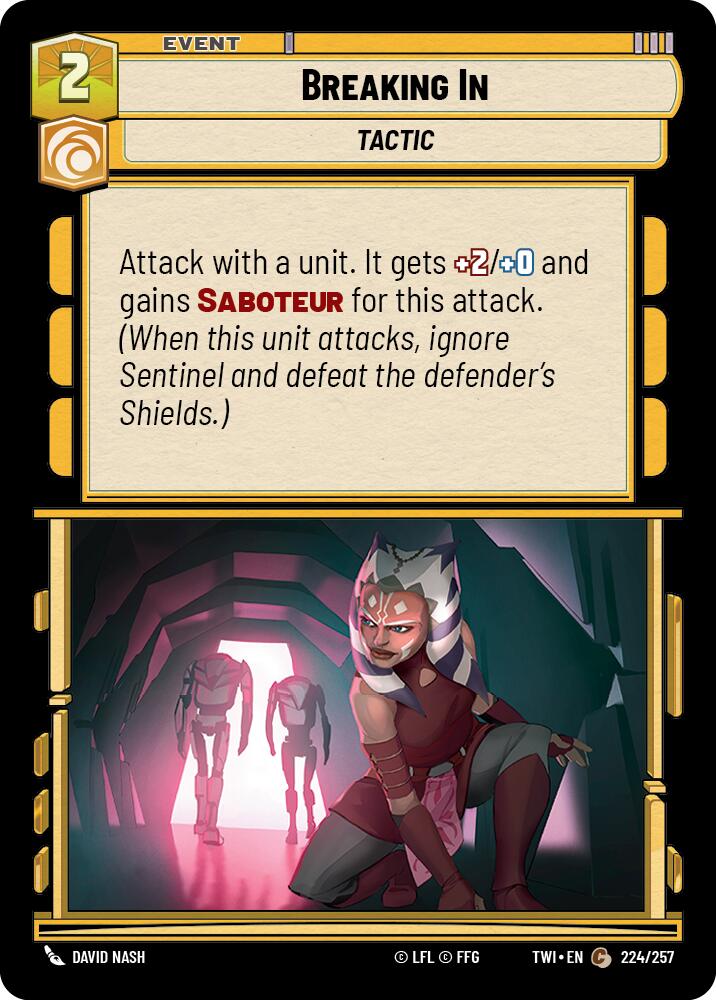 Breaking In (224/257) (224/257) [Twilight of the Republic] | Deep Dive Games St. Marys