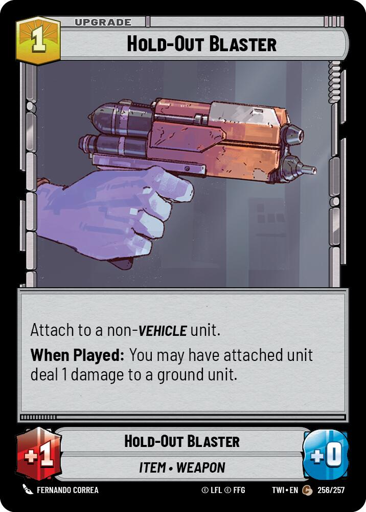 Hold-Out Blaster (256/257) (256/257) [Twilight of the Republic] | Deep Dive Games St. Marys