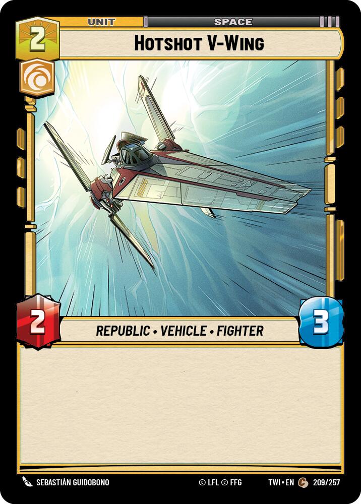 Hotshot V-Wing (209/257) (209/257) [Twilight of the Republic] | Deep Dive Games St. Marys
