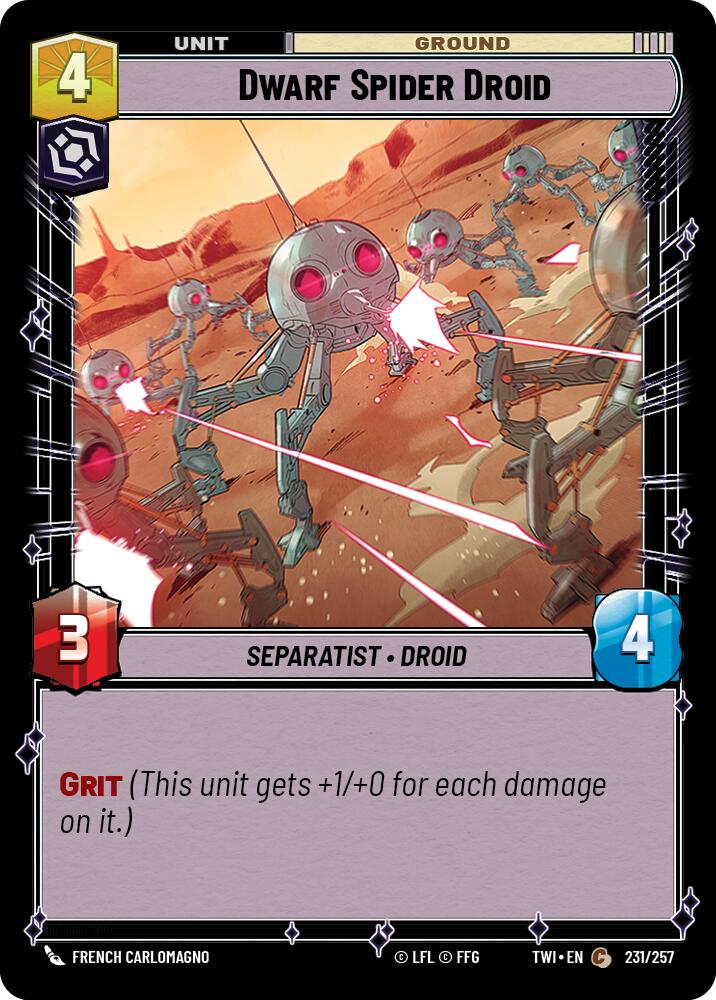 Dwarf Spider Droid (231/257) (231/257) [Twilight of the Republic] | Deep Dive Games St. Marys