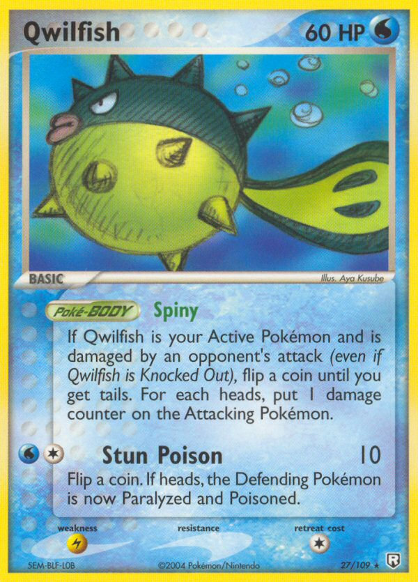 Qwilfish (27/109) [EX: Team Rocket Returns] | Deep Dive Games St. Marys
