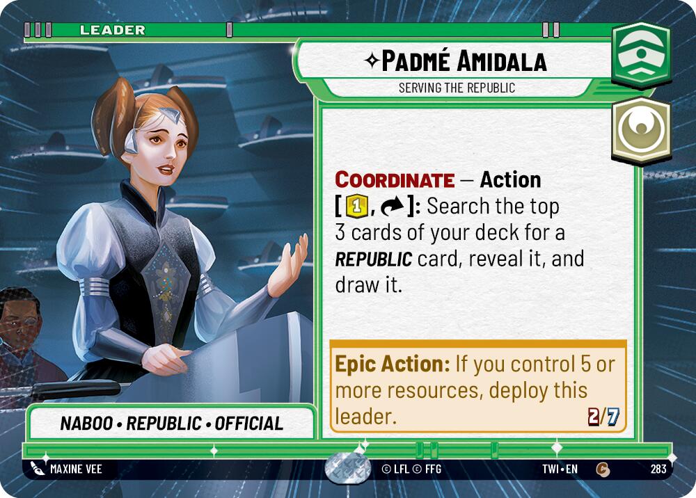 Padme Amidala - Serving the Republic (283) (Hyperspace) (283) [Twilight of the Republic] | Deep Dive Games St. Marys