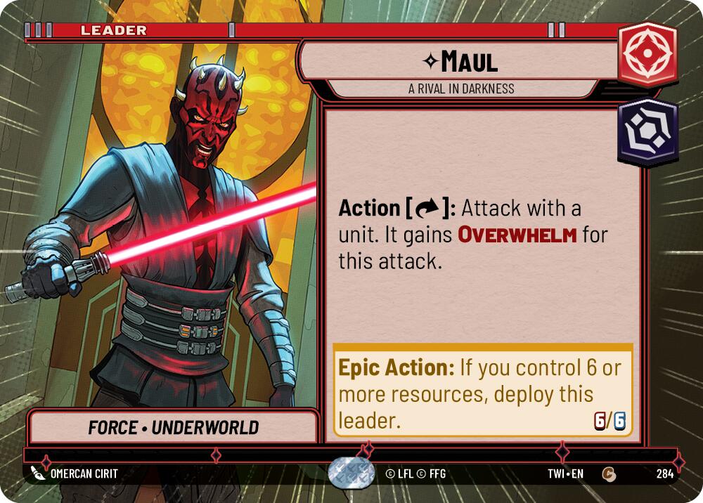 Maul - A Rival in Darkness (284) (Hyperspace) (284) [Twilight of the Republic] | Deep Dive Games St. Marys