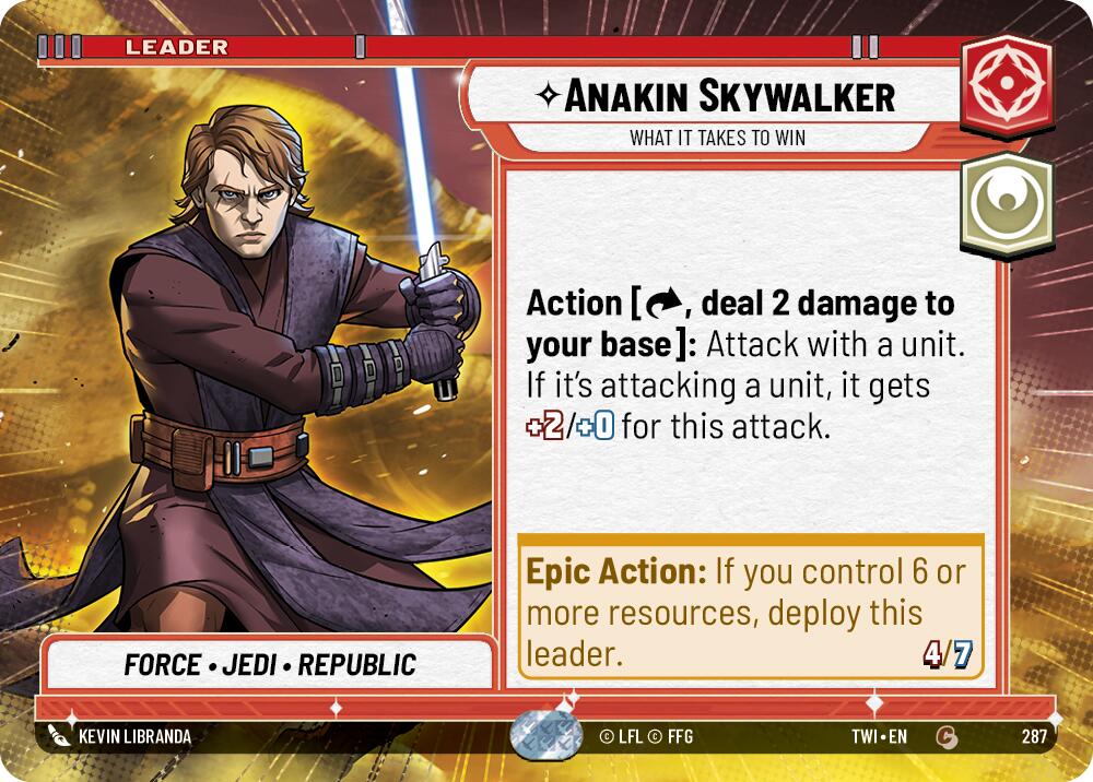 Anakin Skywalker - What it Takes to Win (287) (Hyperspace) (287) [Twilight of the Republic] | Deep Dive Games St. Marys