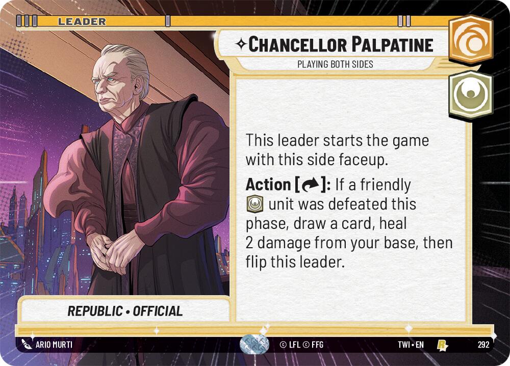Chancellor Palpatine - Playing Both Sides (292) (Hyperspace) (292) [Twilight of the Republic] | Deep Dive Games St. Marys