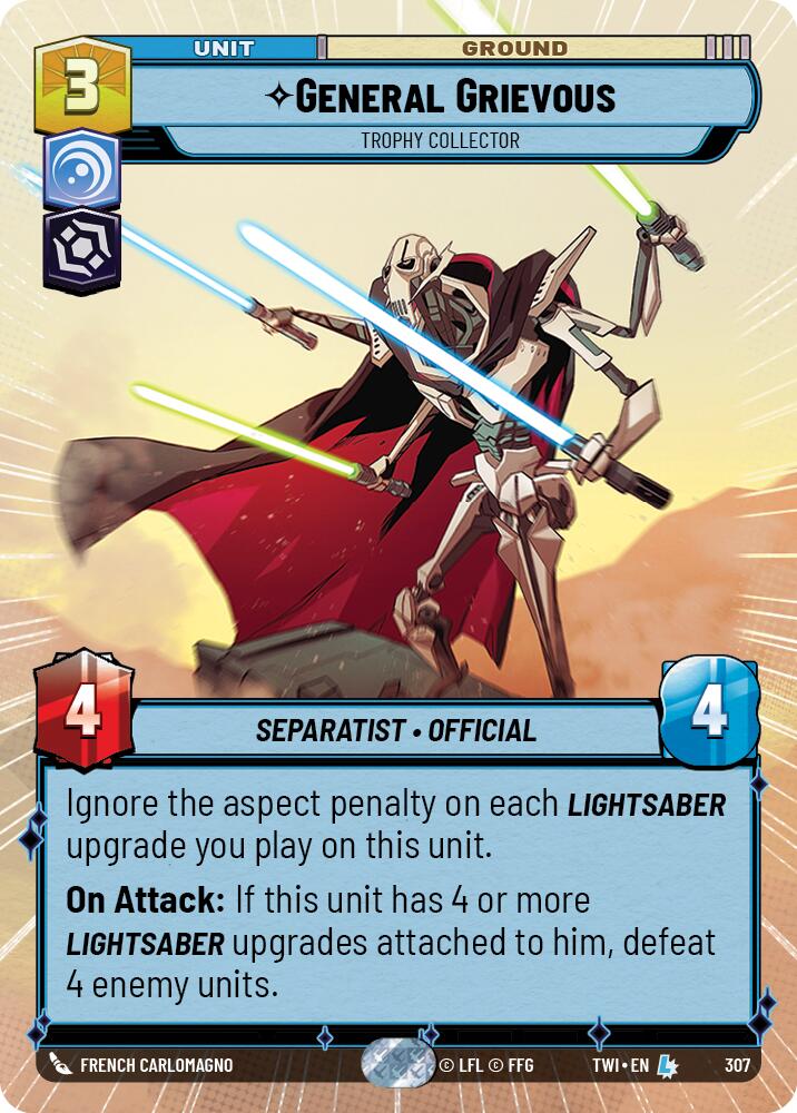 General Grievous - Trophy Collector (307) (Hyperspace) (307) [Twilight of the Republic] | Deep Dive Games St. Marys