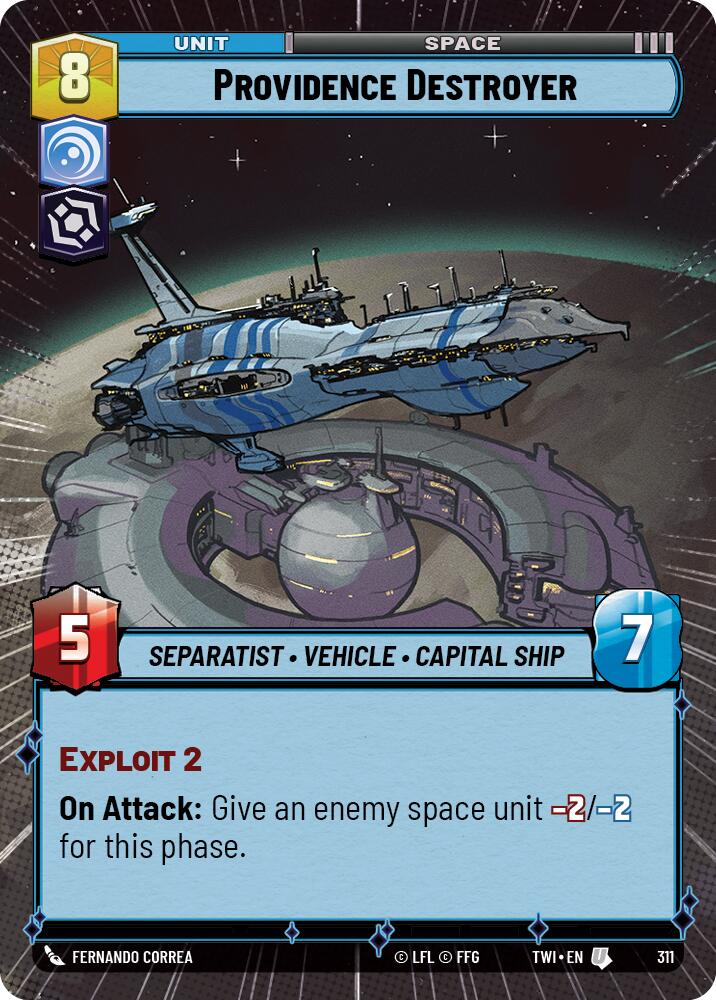 Providence Destroyer (311) (Hyperspace) (311) [Twilight of the Republic] | Deep Dive Games St. Marys