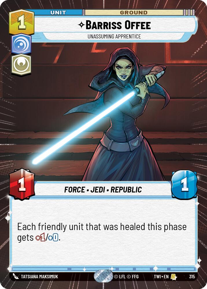 Barriss Offee - Unassuming Apprentice (315) (Hyperspace) (315) [Twilight of the Republic] | Deep Dive Games St. Marys
