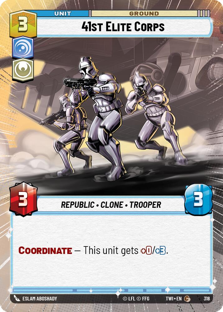 41st Elite Corps (318) (Hyperspace) (318) [Twilight of the Republic] | Deep Dive Games St. Marys