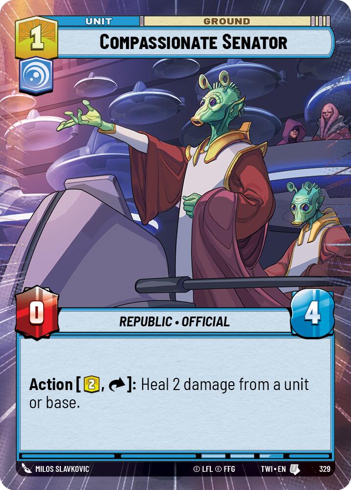 Compassionate Senator (329) (Hyperspace) (329) [Twilight of the Republic] | Deep Dive Games St. Marys