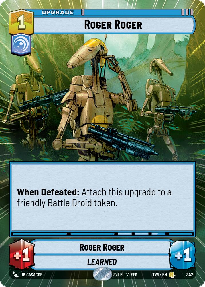 Roger Roger (342) (Hyperspace) (342) [Twilight of the Republic] | Deep Dive Games St. Marys