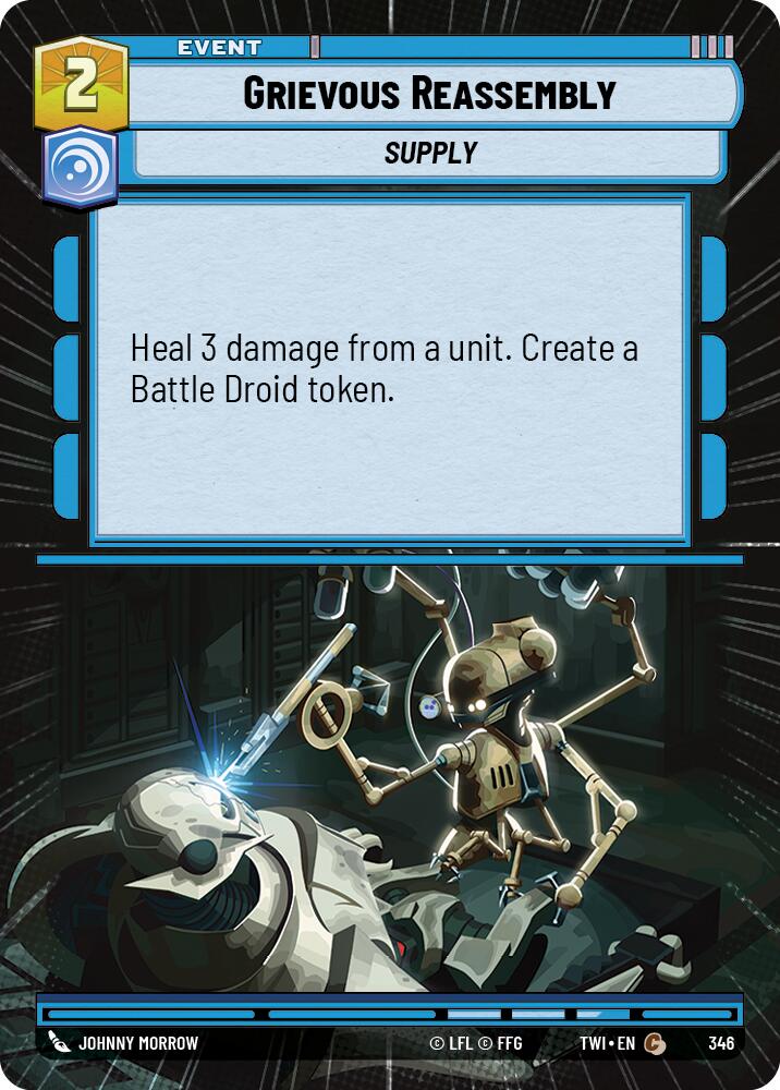 Grievous Reassembly (346) (Hyperspace) (346) [Twilight of the Republic] | Deep Dive Games St. Marys
