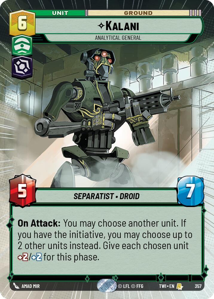 Kalani - Analytical General (357) (Hyperspace) (357) [Twilight of the Republic] | Deep Dive Games St. Marys