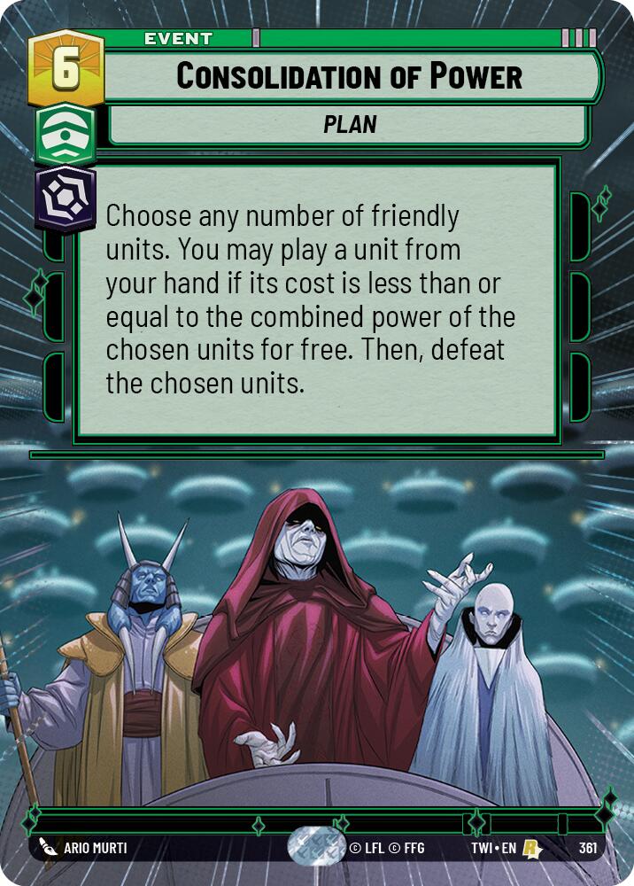 Consolidation of Power (361) (Hyperspace) (361) [Twilight of the Republic] | Deep Dive Games St. Marys