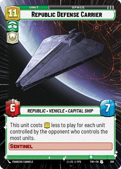 Republic Defense Carrier (369) (Hyperspace) (369) [Twilight of the Republic] | Deep Dive Games St. Marys