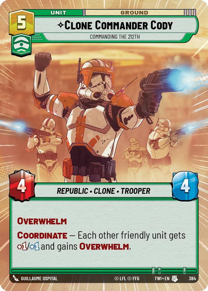 Clone Commander Cody - Commanding the 212th (384) (Hyperspace) (384) [Twilight of the Republic] | Deep Dive Games St. Marys