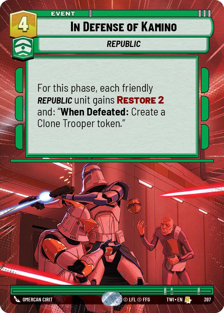 In Defense of Kamino (397) (Hyperspace) (397) [Twilight of the Republic] | Deep Dive Games St. Marys