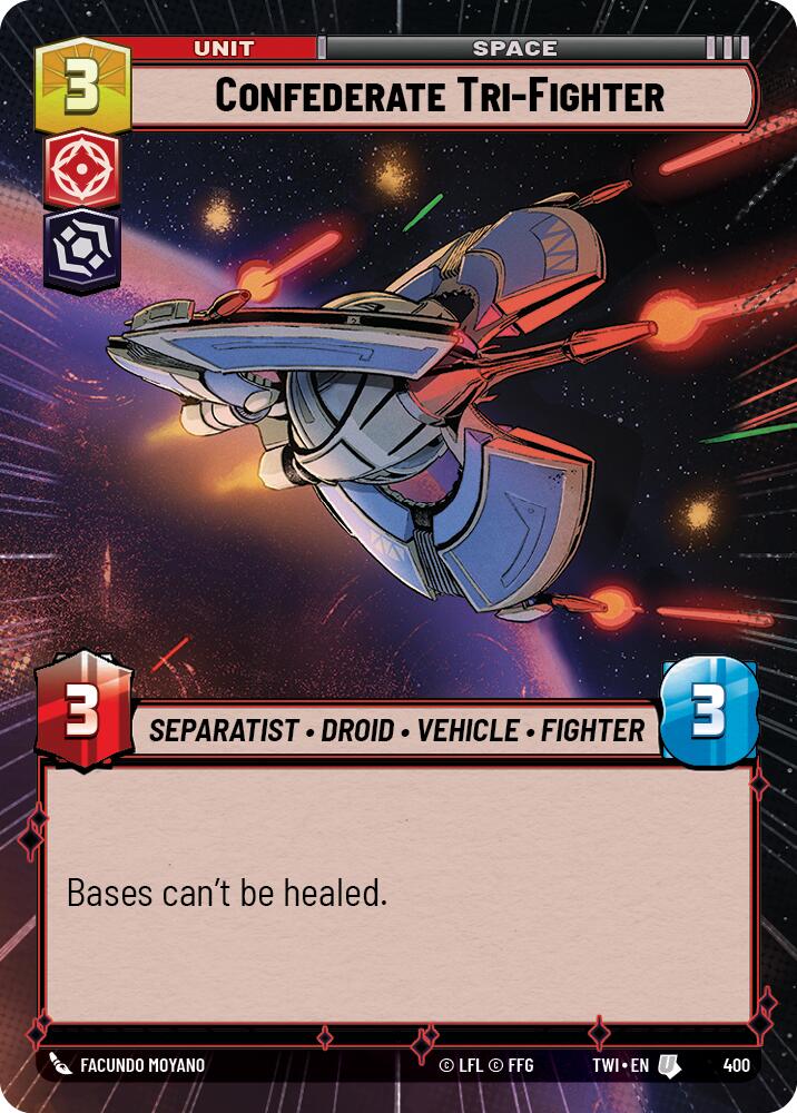 Confederate Tri-Fighter (400) (Hyperspace) (400) [Twilight of the Republic] | Deep Dive Games St. Marys