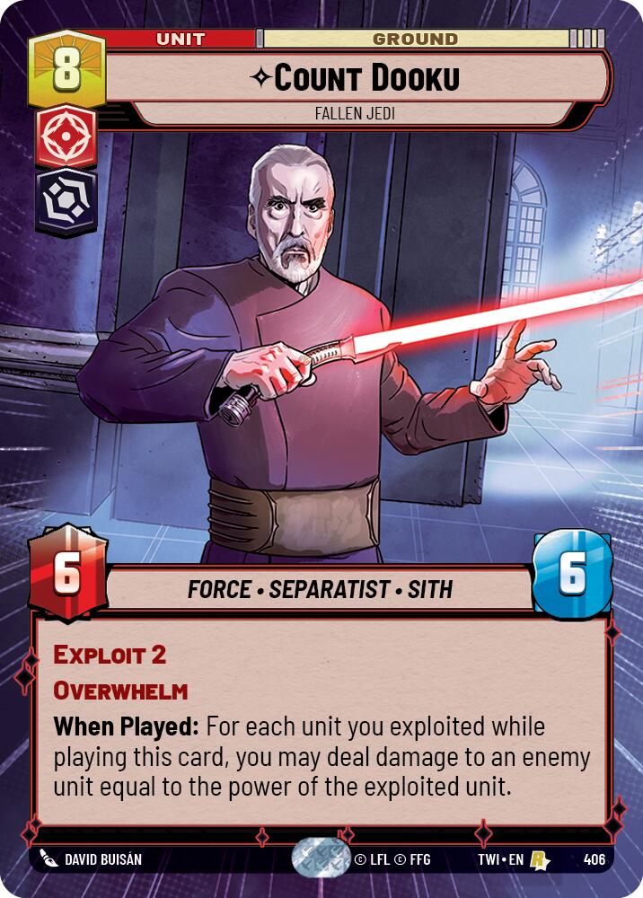 Count Dooku - Fallen Jedi (406) (Hyperspace) (406) [Twilight of the Republic] | Deep Dive Games St. Marys