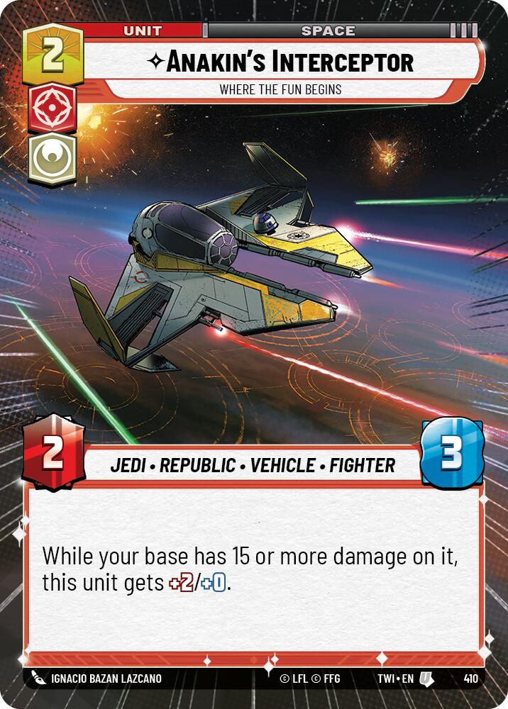 Anakin's Interceptor - Where the Fun Begins (410) (Hyperspace) (410) [Twilight of the Republic] | Deep Dive Games St. Marys