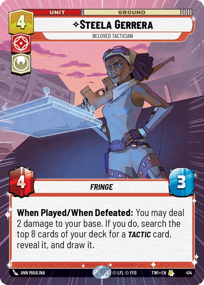 Steela Gerrera - Beloved Tactician (414) (Hyperspace) (414) [Twilight of the Republic] | Deep Dive Games St. Marys