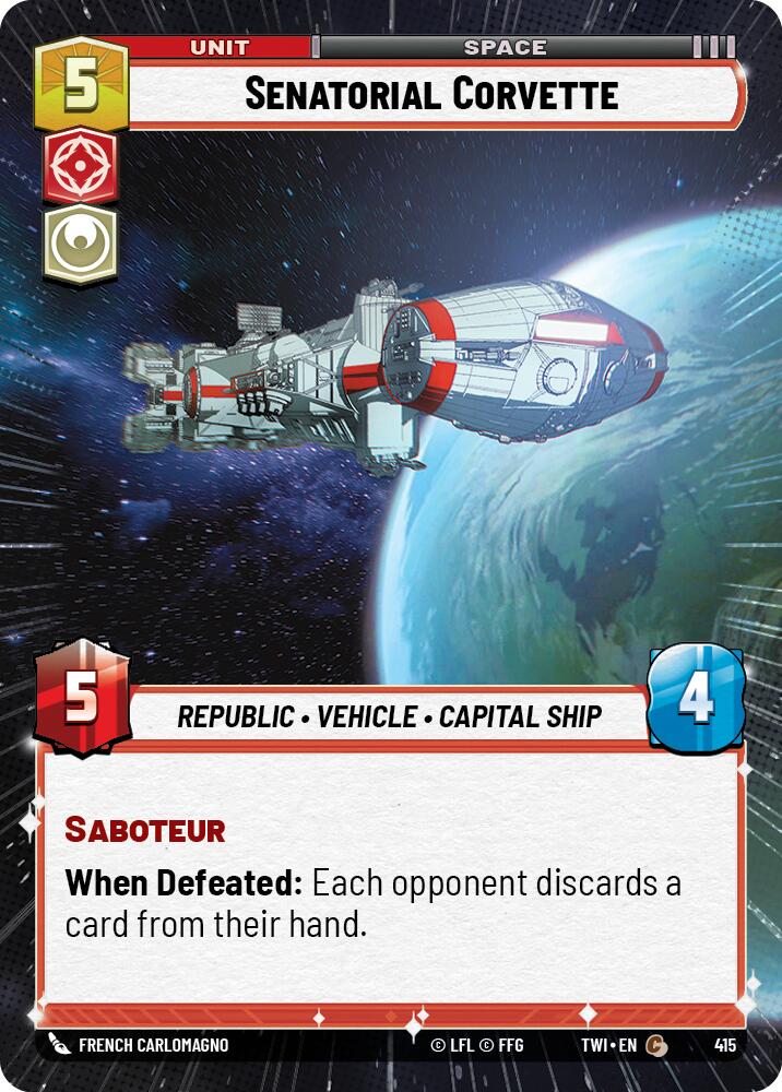 Senatorial Corvette (415) (Hyperspace) (415) [Twilight of the Republic] | Deep Dive Games St. Marys