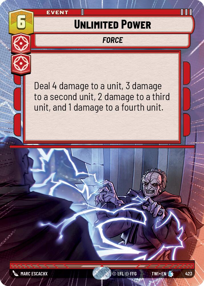Unlimited Power (423) (Hyperspace) (423) [Twilight of the Republic] | Deep Dive Games St. Marys