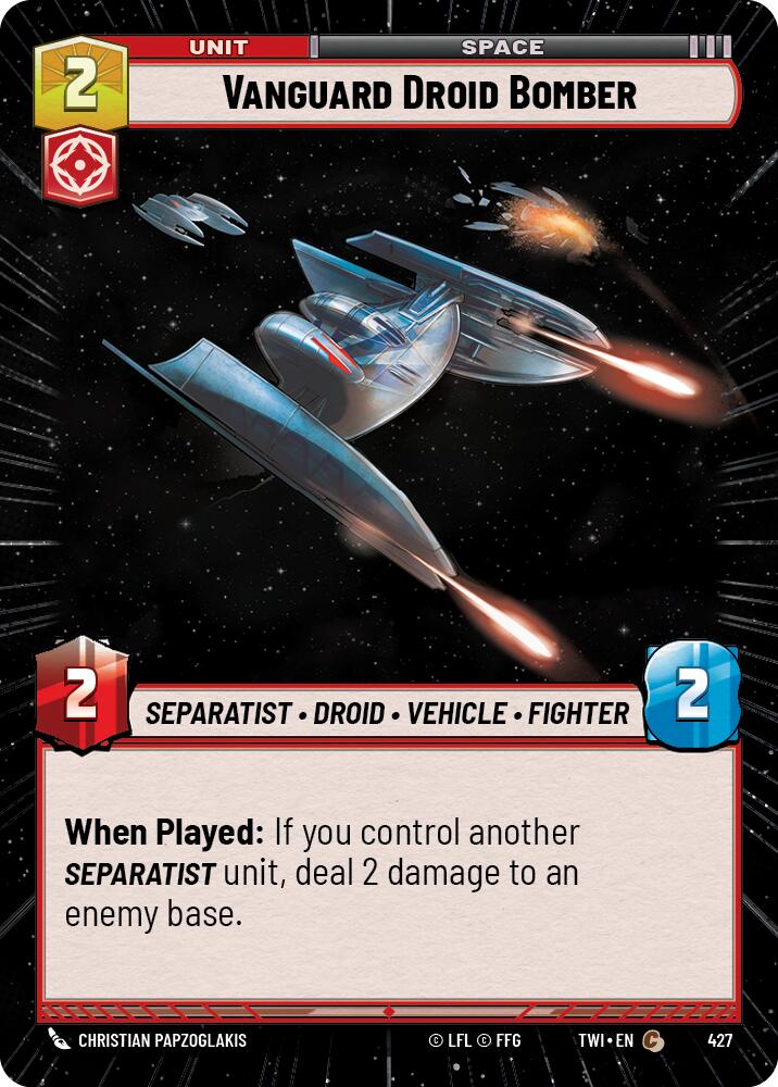 Vanguard Droid Bomber (427) (Hyperspace) (427) [Twilight of the Republic] | Deep Dive Games St. Marys
