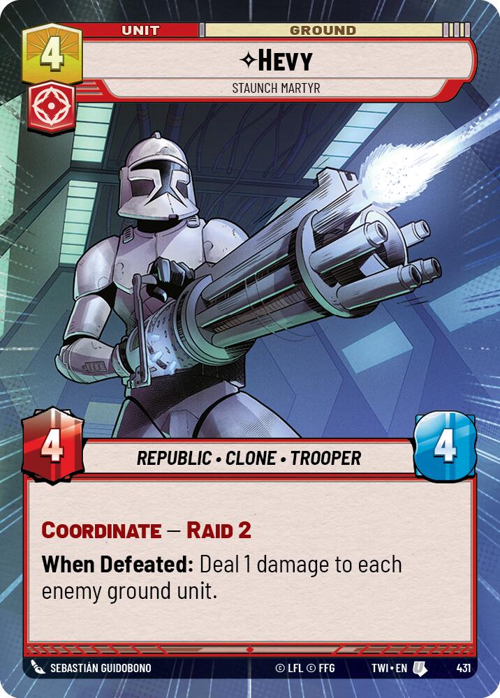 Hevy - Staunch Martyr (431) (Hyperspace) (431) [Twilight of the Republic] | Deep Dive Games St. Marys