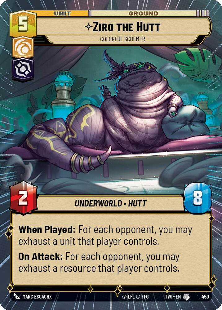 Ziro the Hutt - Colorful Schemer (450) (Hyperspace) (450) [Twilight of the Republic] | Deep Dive Games St. Marys