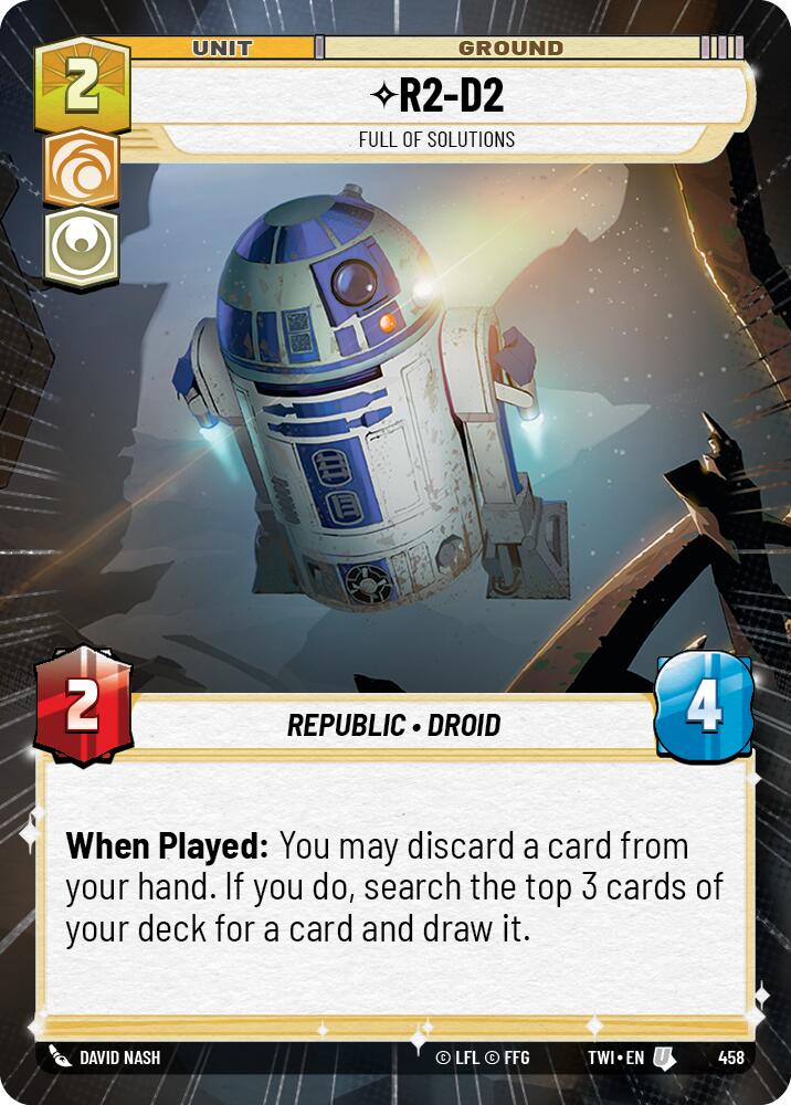 R2-D2 - Full of Solutions (458) (Hyperspace) (458) [Twilight of the Republic] | Deep Dive Games St. Marys