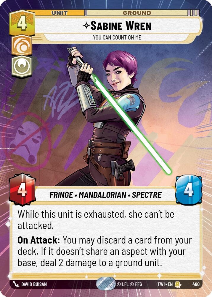 Sabine Wren - You Can Count On Me (460) (Hyperspace) (460) [Twilight of the Republic] | Deep Dive Games St. Marys