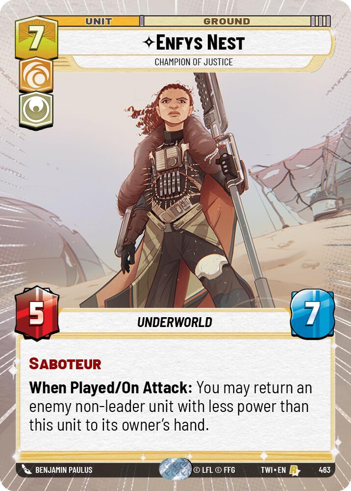 Enfys Nest - Champion of Justice (463) (Hyperspace) (463) [Twilight of the Republic] | Deep Dive Games St. Marys